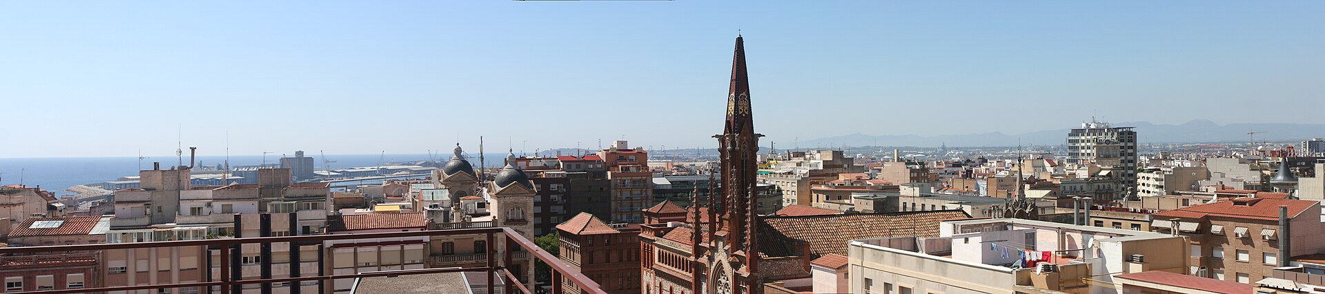 Vista panorâmica do centro histórico de Tarragona, Espanha